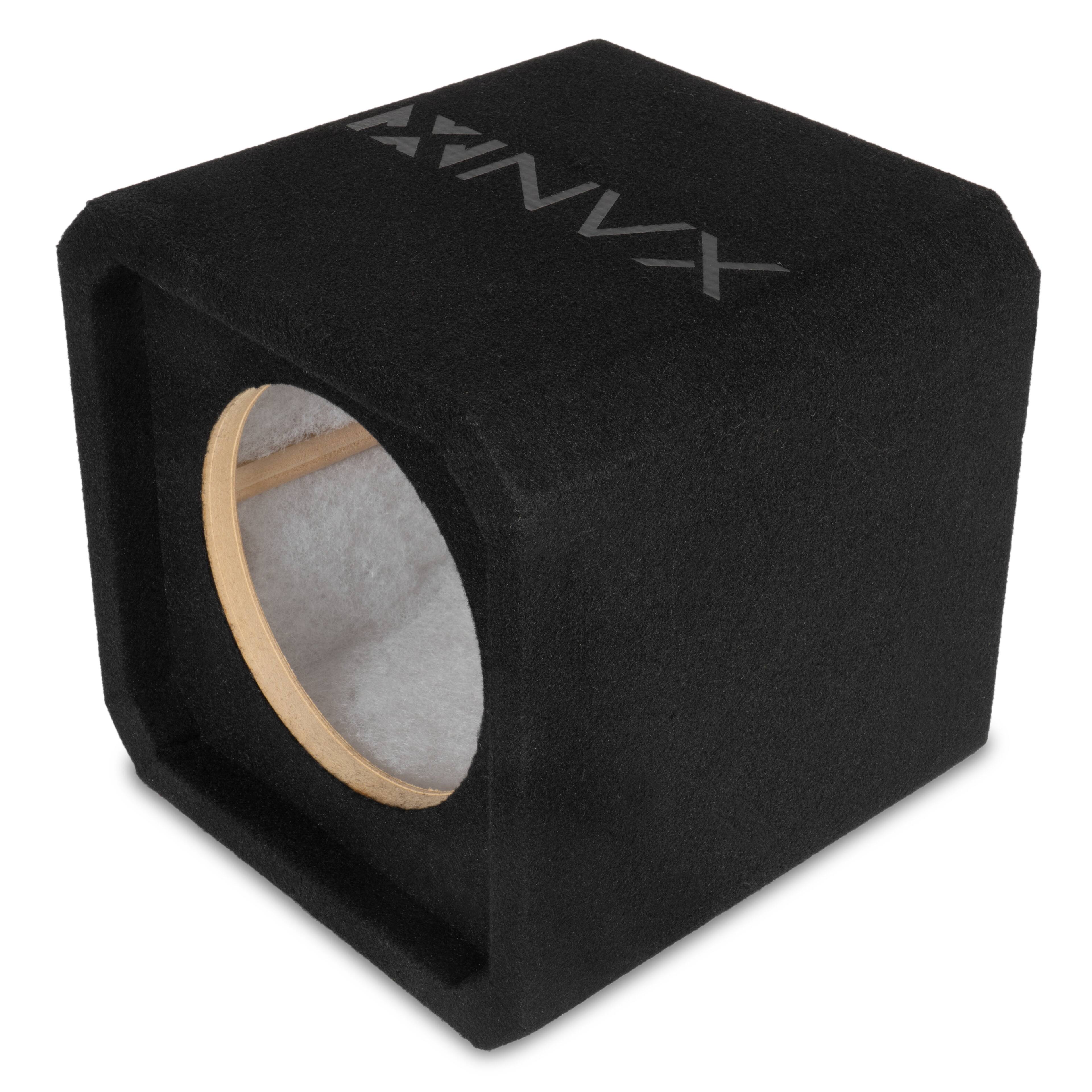 Left. NVX - NE81S Single 8" Sealed 3/4" MDF Subwoofer Enclosure.