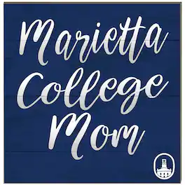 Jardine - Marietta College Pioneers 10'' x 10'' Team Mom Plaque - Navy