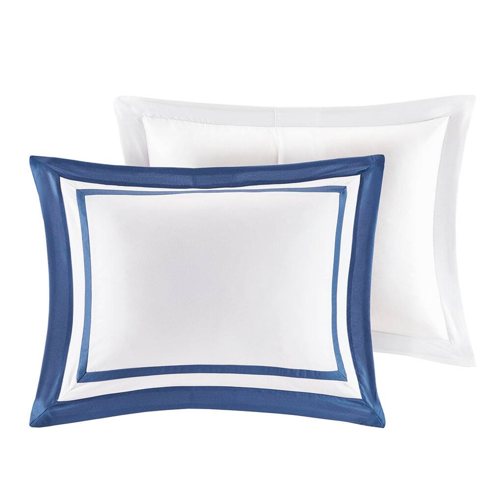 Alt View 2. Gracie Mills - Gracie Mills Isiah 8-Piece Soft Brushed Microfiber Comforter and Quilt Set - Navy.