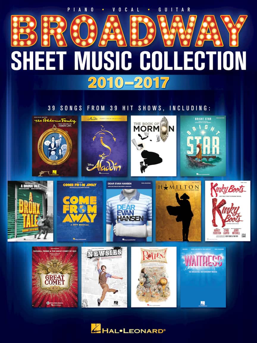 Hal Leonard - Broadway Sheet Music Collection 2010 2017, Piano Vocal Guitar, Musical Theater Hits price history on PriceWatchPro