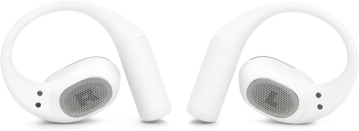 Alt View 1. JBL - JBL Tune Sense Lite True Wireless Open-Ear Headphones - White - White.
