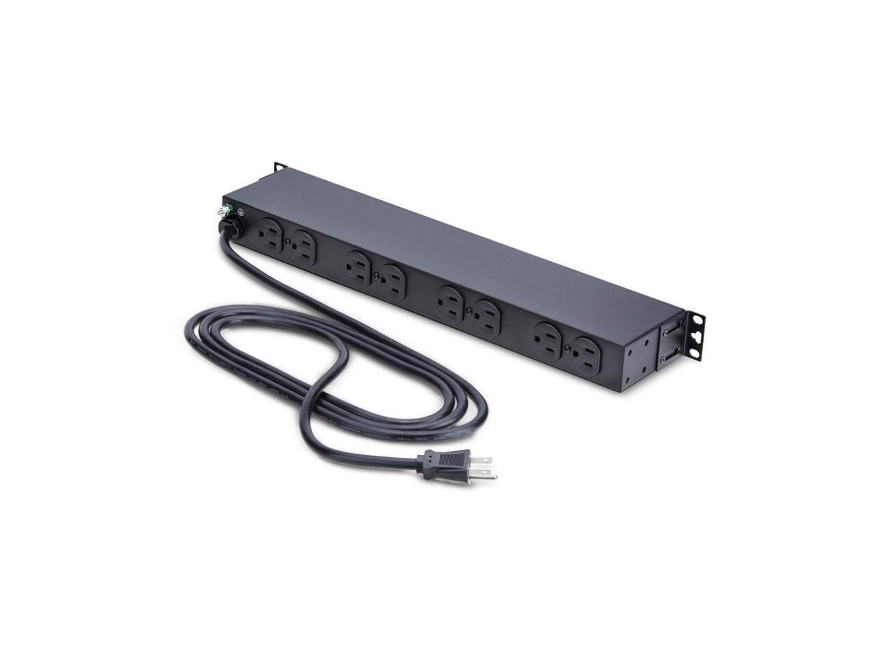 Alt View 1. StarTech.com - StarTech.com 1415B8H-RACK-PDU-SP 14-Outlet Rackmount 1U Power Distribution Units - Black.