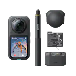 Insta360 - X6 8K Action Camera - Essentials Bundle - Black