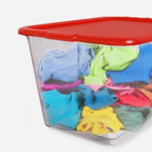 Alt View 5. SIMPLYKLEEN - SIMPLYKLEEN 4 Pack 14.5 Gallon Christmas Storage Bins with Lids Stackable Totes Rugged Tubs Garage Organization.