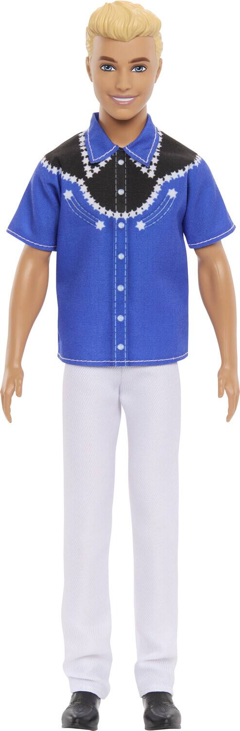 Alt View 1. Mattel - Barbie Ken Fashionista Doll, Blonde with Western Look, 65th Anniversary   - Collectibles - Multicolor.