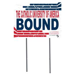 Jardine - Catholic University Cardinals 18'' x 24'' Bound Yard Sign - White