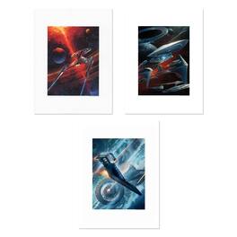 Eaglemoss - Star Trek Universe Giclee Print 3-Pack - Multi-Colored