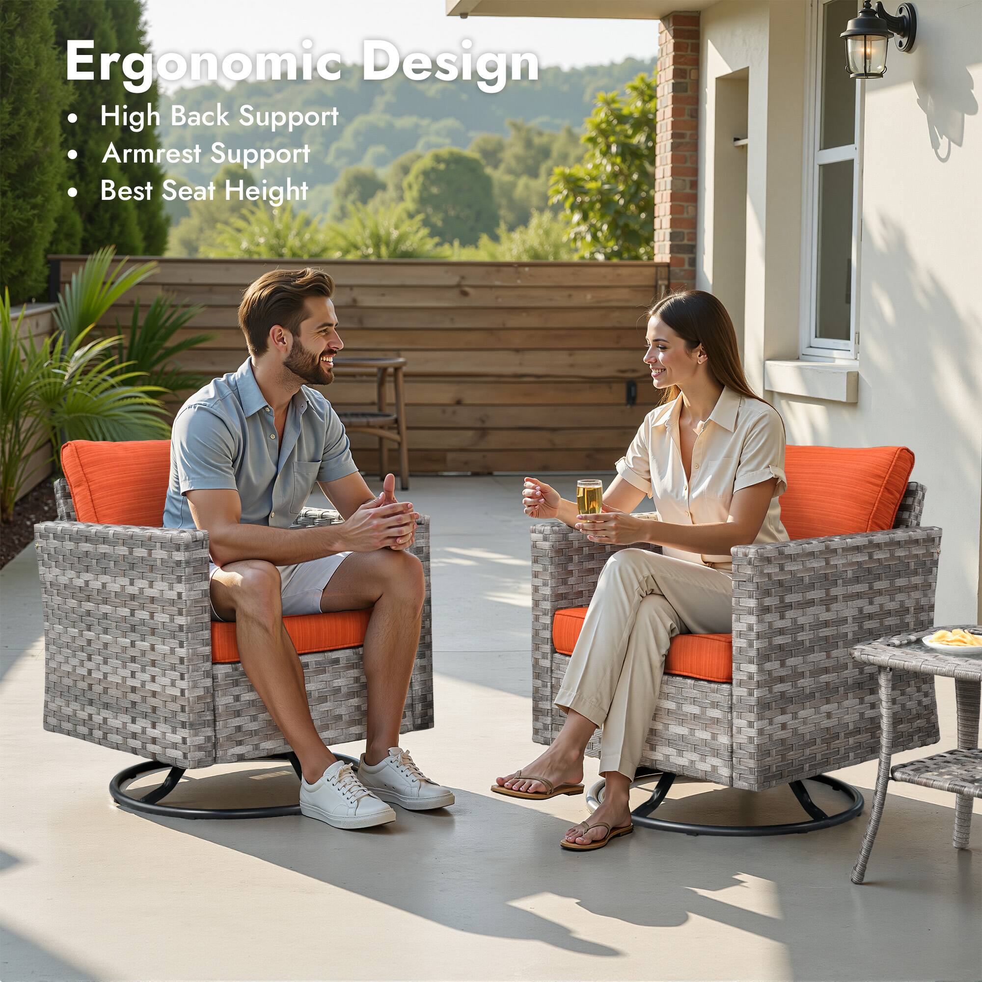 Ergonomic Design  
- High Back Support  
- Armrest Support  
- Best Seat Height