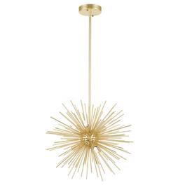 CWI Lighting - Savannah 6 Light Chandelier With Finish - Gold Leaf