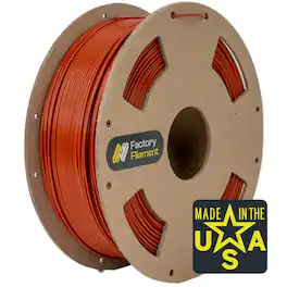 Factory Filament - 1.75mm PLA 3D Printer Filament, 1 KG Spool, Dimensional Accuracy +/- 0.02 mm, 3D Printing Filament - Clay