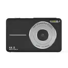 Cluzine - Digital Camera, 44MP, 1080P Video, 16X Zoom, Portable Compact Camera