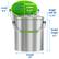 Alt View 14. iTouchless - 1.6 Gal. Compost Bin with AbsorbX Odor Filter - Silver.