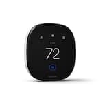 ecobee - Enhanced Smart Programmable Touch-Screen Wi-Fi Thermostat with Alexa, Apple HomeKit and Google Assistant - Black