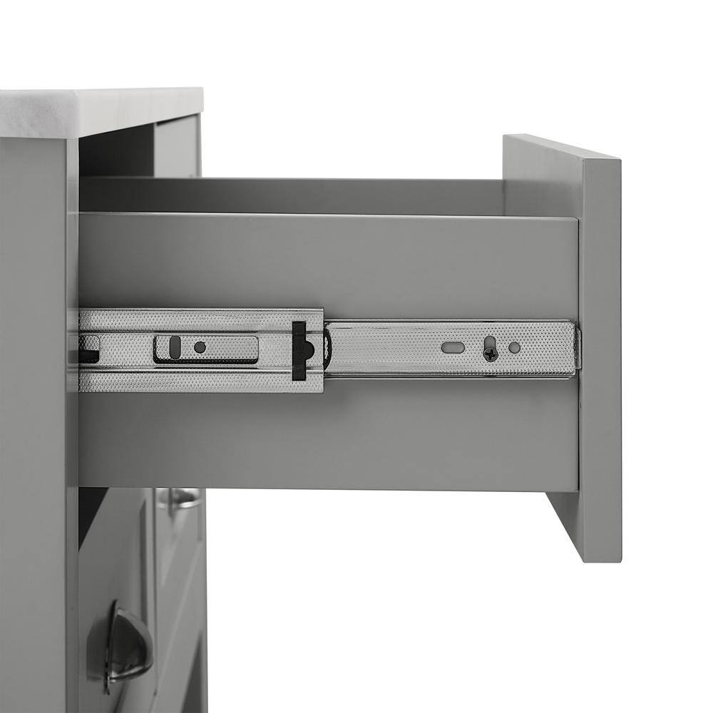 Alt View 7. Crosley Furniture - Connell Kitchen Island/Cart - Gray.