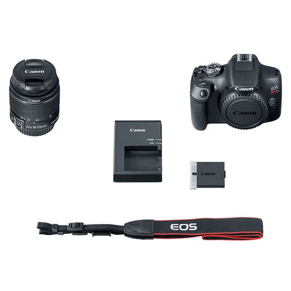 Canon EOS Digital Camera Kit  
Includes:  
- Canon EOS Camera Body  
- Canon EF-S 18-55mm Lens  
- Canon Battery Charger  
- Canon Battery  
- Canon Strap