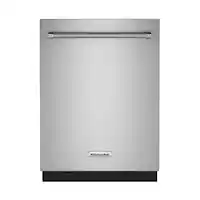 KitchenAid - 360 Max Jets Third Rack Dishwasher with Stainless Steel Third Rack Wash Jets, 44 dBA - Stainless Steel with PrintShieldâ„¢ Finish - Front_Zoom