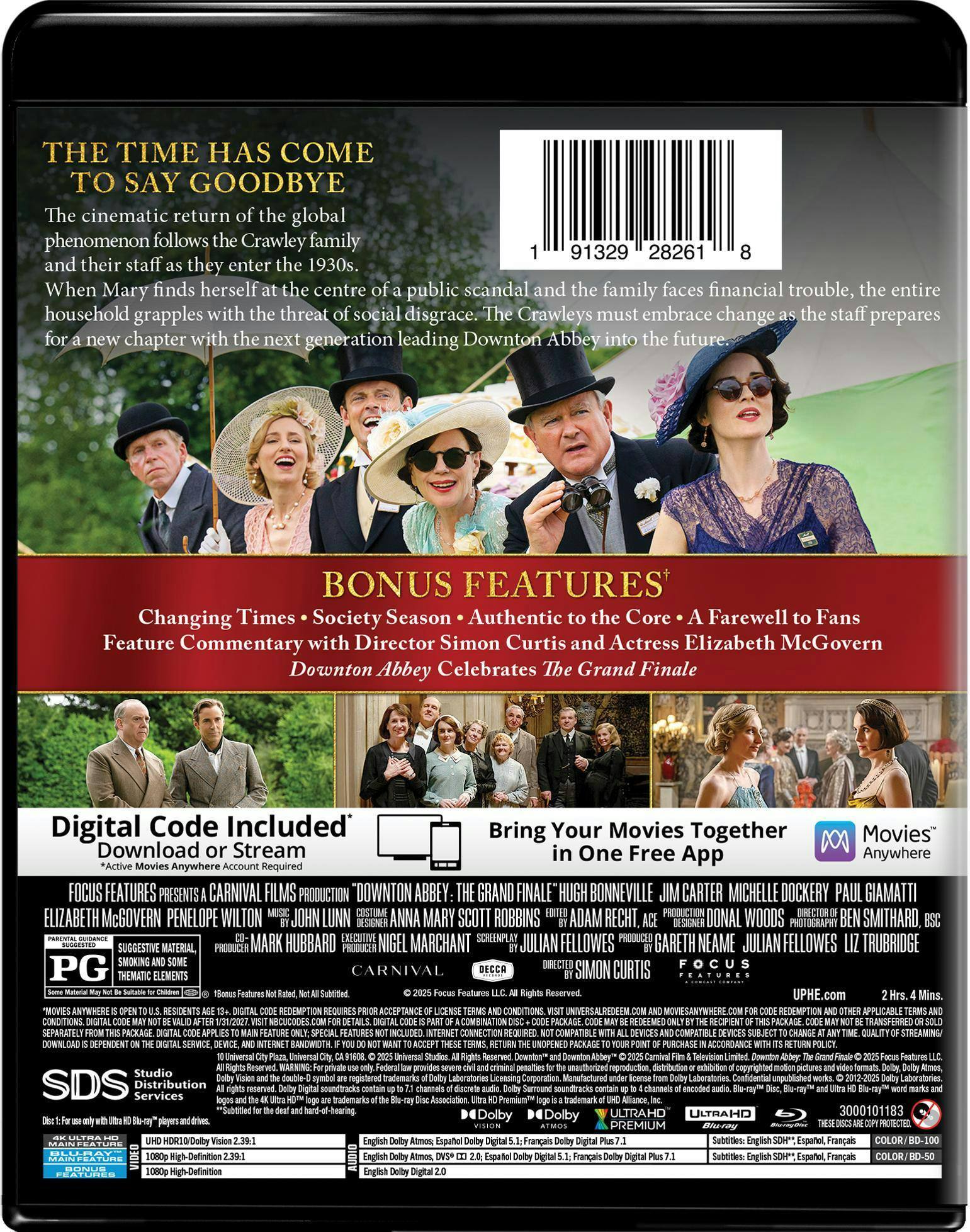 Back. Downton Abbey: The Grand Finale   - 4K Blu-Ray.