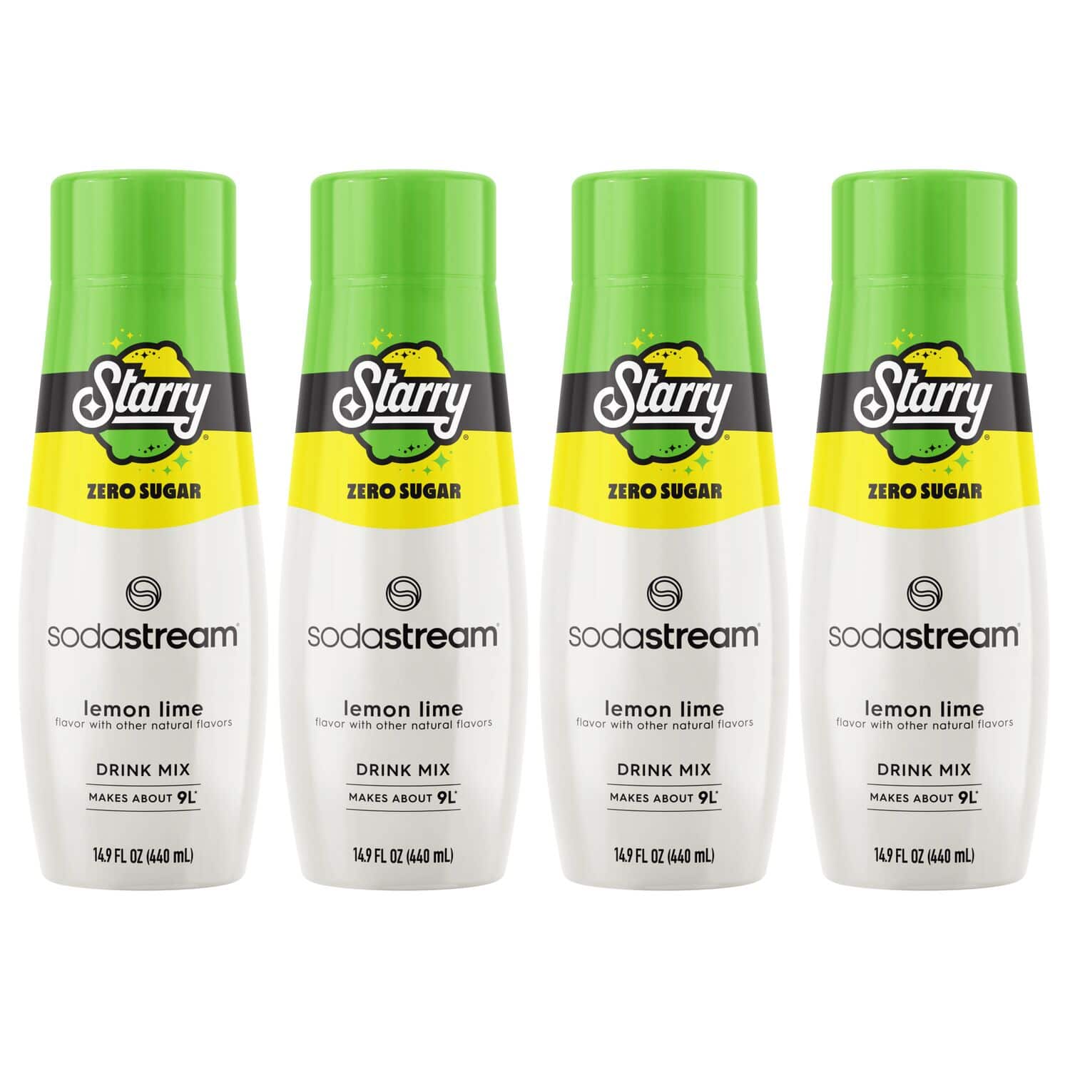 SodaStream - STARRY ZERO SUGAR LEMON LIME 4PK - Front_Zoom