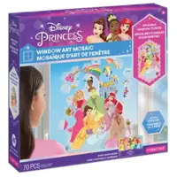 Make It Real - Disney: Window Art Mosaic - Disney Princess - 70 pcs, Puzzle Window Clings - Front_Zoom
