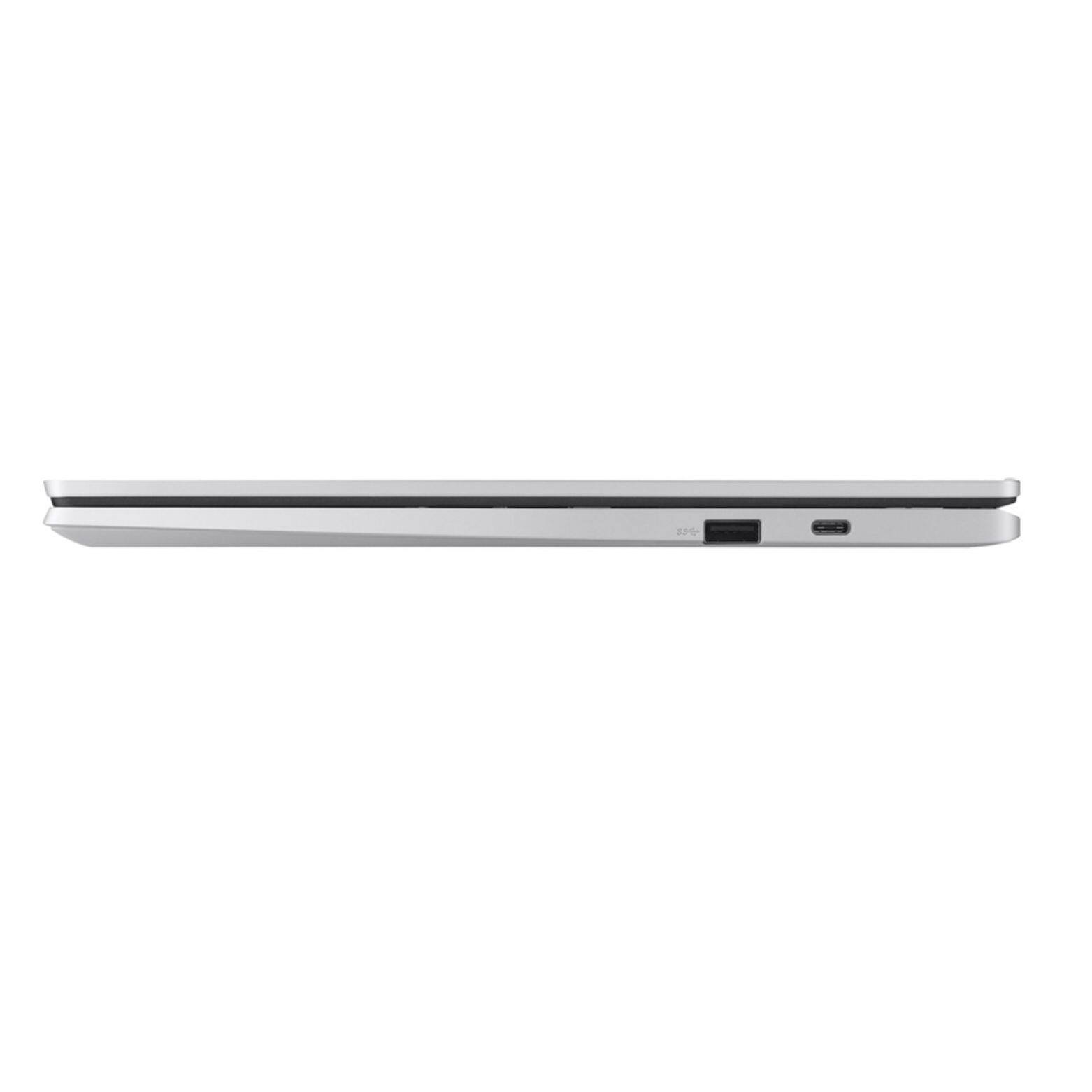 Alt View 5. ASUS - Chromebook CX1 14" Intel Celeron N4500 1.1 GHz up to 2.8 GHz 4GB 64GB eMMC  ChromeOS Laptop - Silver.