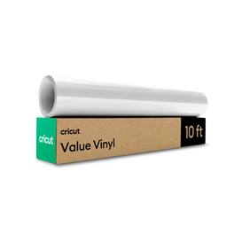 Cricut - Permanent Glossy Value Vinyl - 12 in x 10 ft - White