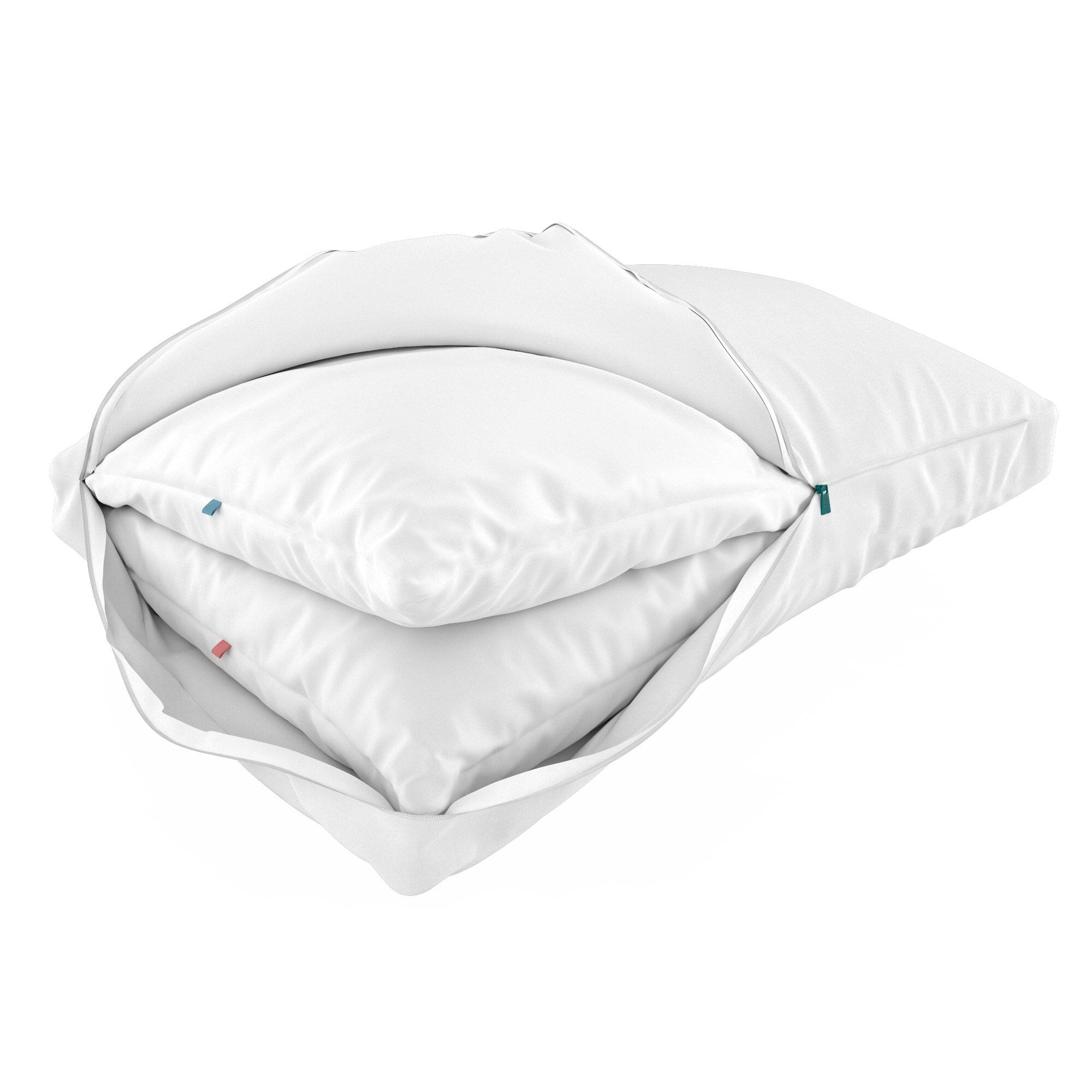 Alt View 7. Sleepgram - Sleepgram Bed Support Sleeping Pillow with Cover, Queen Size, White (2 Pack) - White.