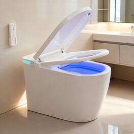 Dyonery - smart toilet, built-in bidet, warm air drying, automatic lid opening, wireless remote control - White