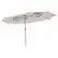 Front. Costway - 15FT Twin Patio Double-Sided Umbrella 48 Solar LED Lights Crank Outdoor - Beige.