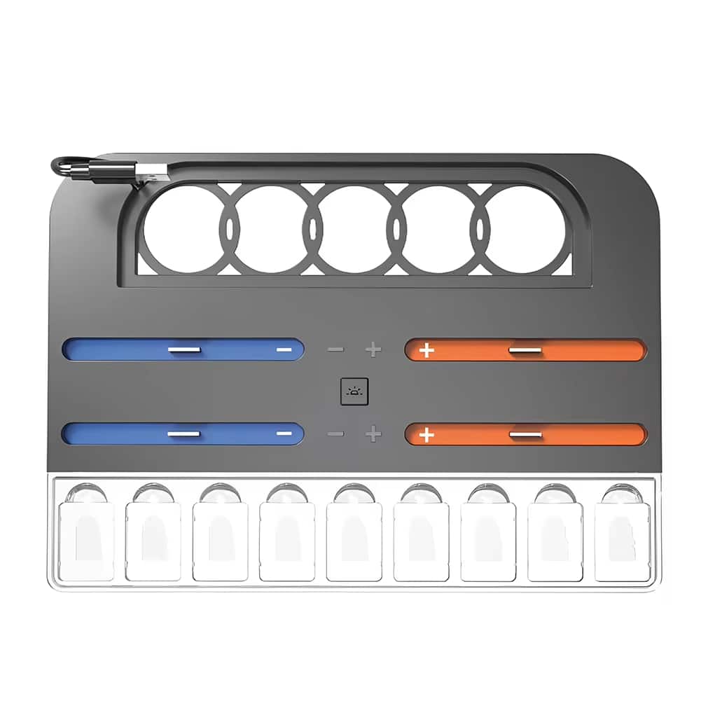 Luckbyte - Charging Dock Station for Nintendo Switch & Switch 2, 4-Controller Charger Stand with 9 Game Card Slots & RGB Lighting