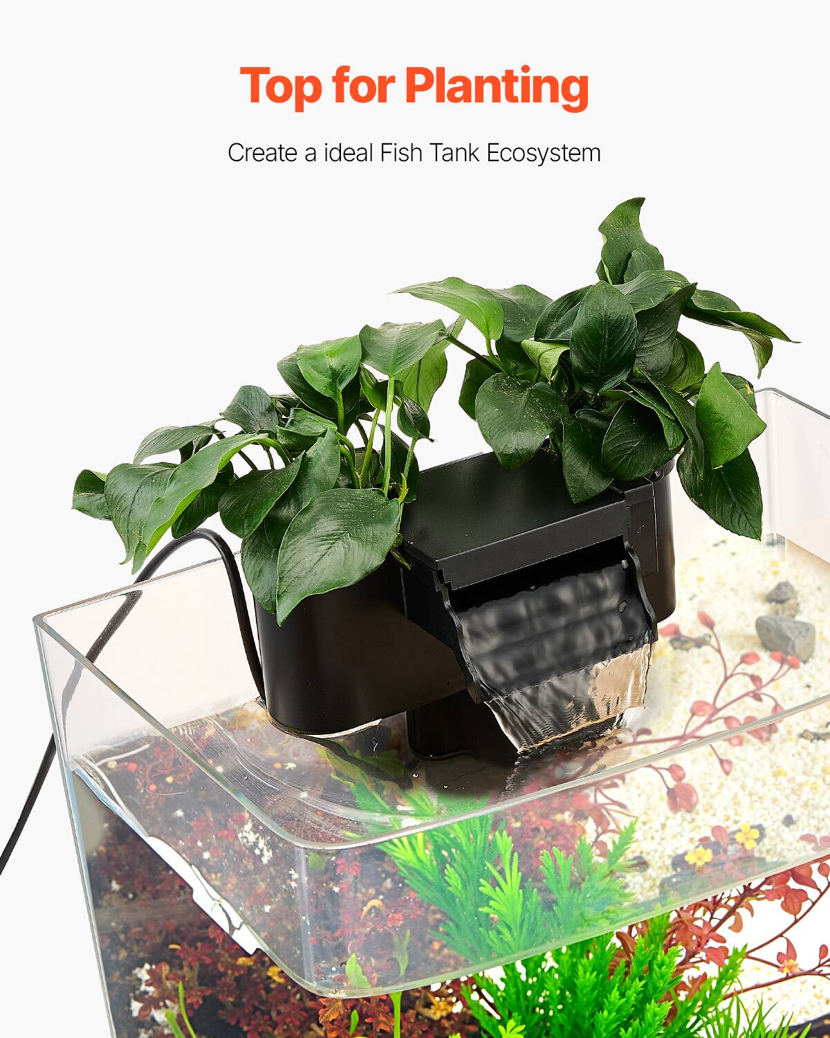 Top for Planting  
Create an ideal Fish Tank Ecosystem