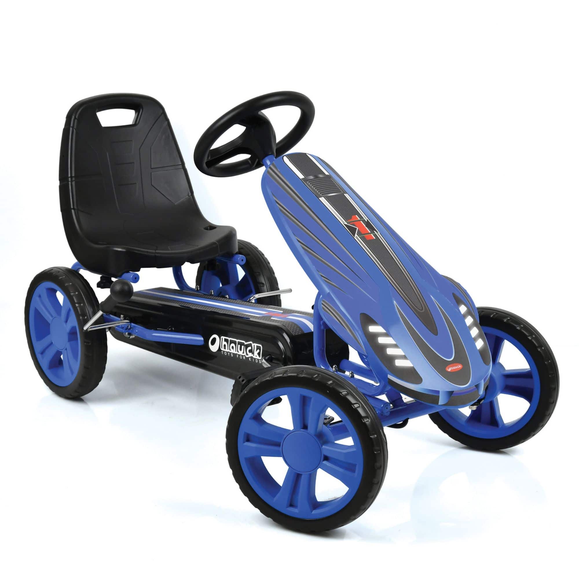 hauck - Speedster Pedal Go Kart with Adjustable Bucket Seat, Kids Ages 4-8 - Blue