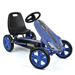 hauck - Speedster Pedal Go Kart with Adjustable Bucket Seat, Kids Ages 4-8 - Blue