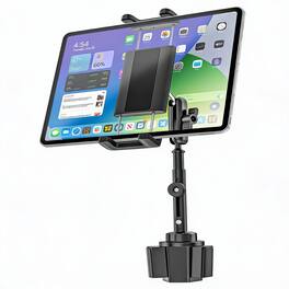 OMOMMD - Ipad Cup Holder Car Mount Heavy Duty Metal Long Arm Tablet For Truck Compatible With 4 7 Pro Air Mini Galax - Default