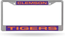 Rico Industries - Clemson Tigers Chrome Metal License Plate Frame Holder - Multi