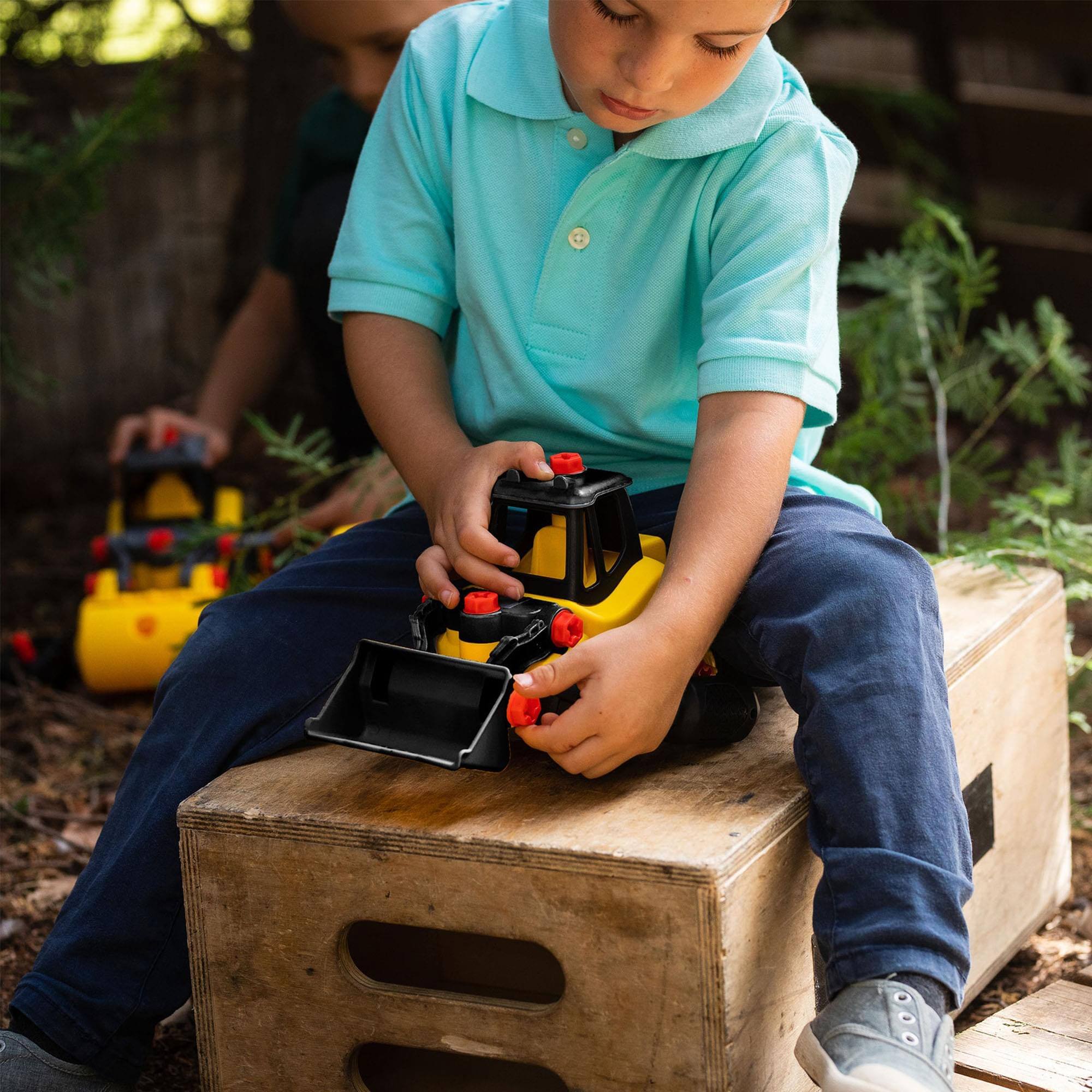 Alt View 10. Red Tool Box - Stanley Jr. Take A Part Classic | Front Loader - Yellow.