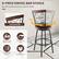 4-PIECE SWIVEL BAR STOOLS
Sit with comfort and turn around freely 360°
- Birchwood Bar
- Heavy-Duty Metal Frame
- Soft & Cozy Seat
- 2 Selectable Heights
- Easy Maintenance