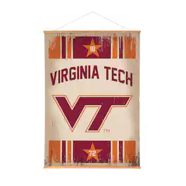 Evergreen Enterprises - Virginia Tech Hokies 36" x 54" Large Canvas Wall Art Tapestry with Wood Frame - Multicolor