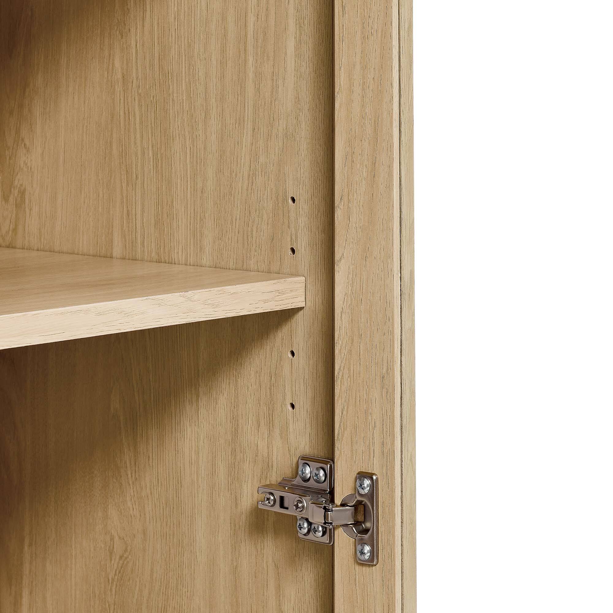 Alt View 6. Modway - Tessa Tall Arched Storage Display Cabinet by Modway - Oak.