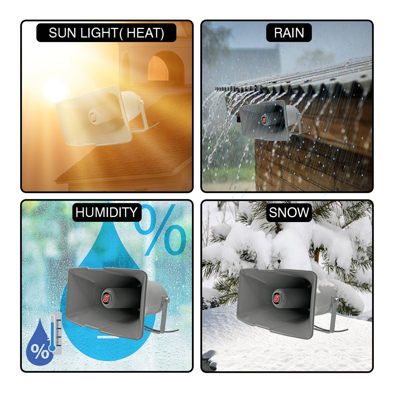 SUN LIGHT (HEAT)  
RAIN  
HUMIDITY %  
SNOW