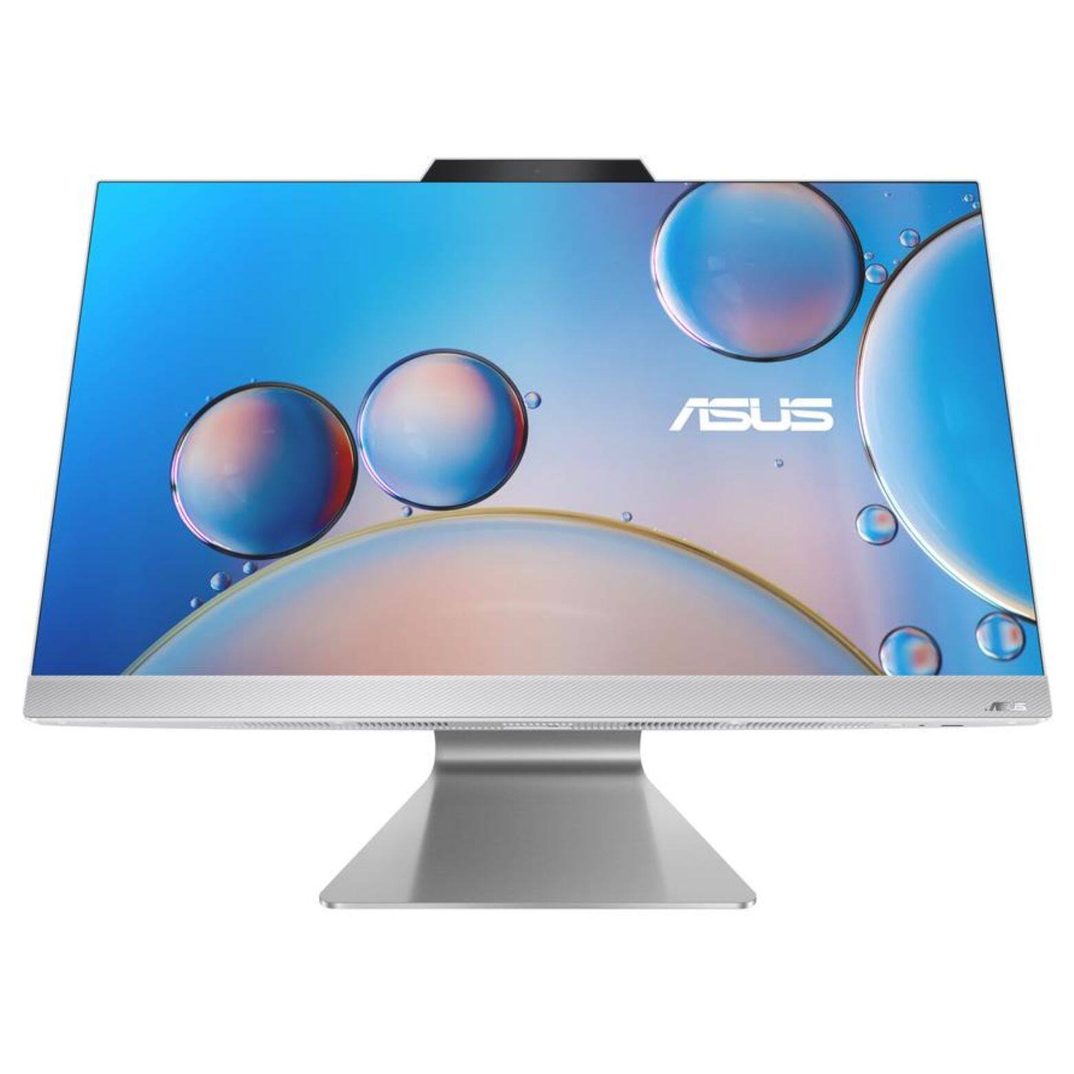 Alt View 2. ASUS - M3702WFA 27" FHD AMD Ryzen 5 7520U 2.8 GHz 16GB RAM 512GB SSD AMD Radeon 610M Windows 11 Home All-in-One Desktop - White.