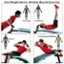 One Weight Bench, Multiple Muscle Exercise Push-ups Lying Leg Sit-Up Hyperextension Raise