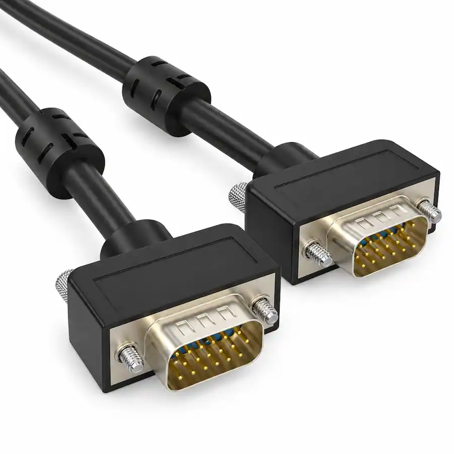 Monitor Cabling Sanoxy 10ft Slim SVGA HD15 M/M Monitor Cable Black - Best Buy