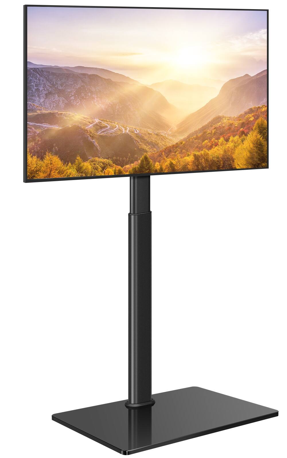 Alt View 1. KKTONER - KKTONER Universal Floor TV Stand for 27 to 65 Inch TVs Height Adjustable - Black.