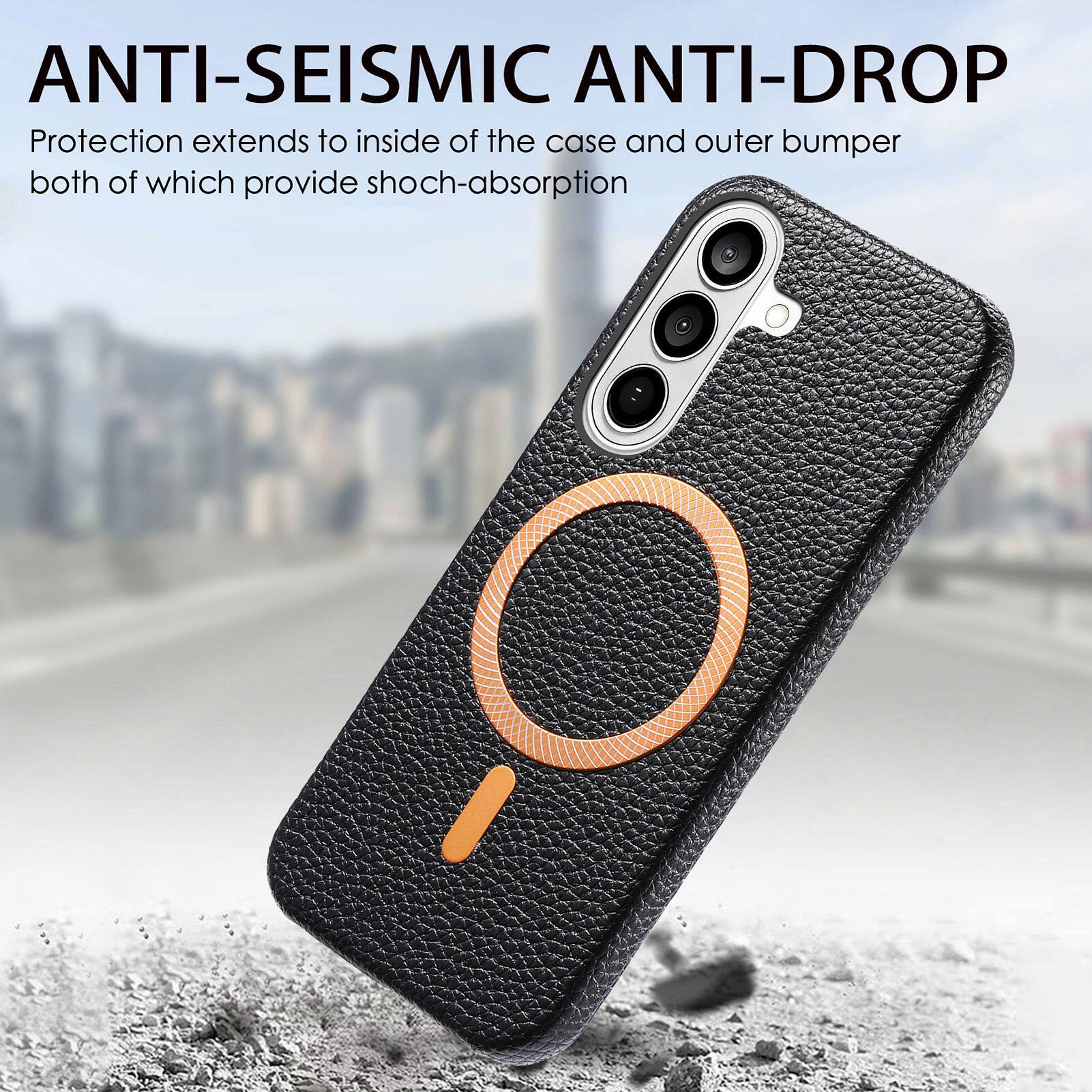 ANTI-SEISMIC ANTI-DROP  
Protection extends to inside of the case and outer bumper both of which provide shock-absorption