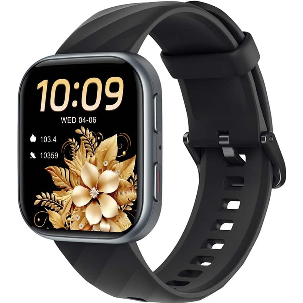 RTMB - Health & Fitness Smartwatch, Heart & BP Monitor, Sleep Tracking, Step Counter - Black - (2025)