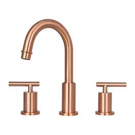 Solid Brass Double-Handle Widespread Kitchen Faucet