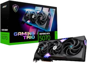 MSI NVIDIA GeForce RTX 5070 12G GAMING TRIO OC 12GB GDDR7 PCI MSI NVIDIA GeForce RTX 5070 12G GAMING TRIO OC 12GB GDDR7 PCI
