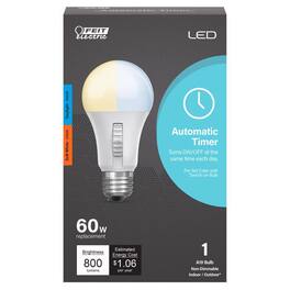 FEIT ELECTRIC - Intellibulb A19 E26 (Medium) LED Bulb Soft White 60 Watt Equivalence 1 pk