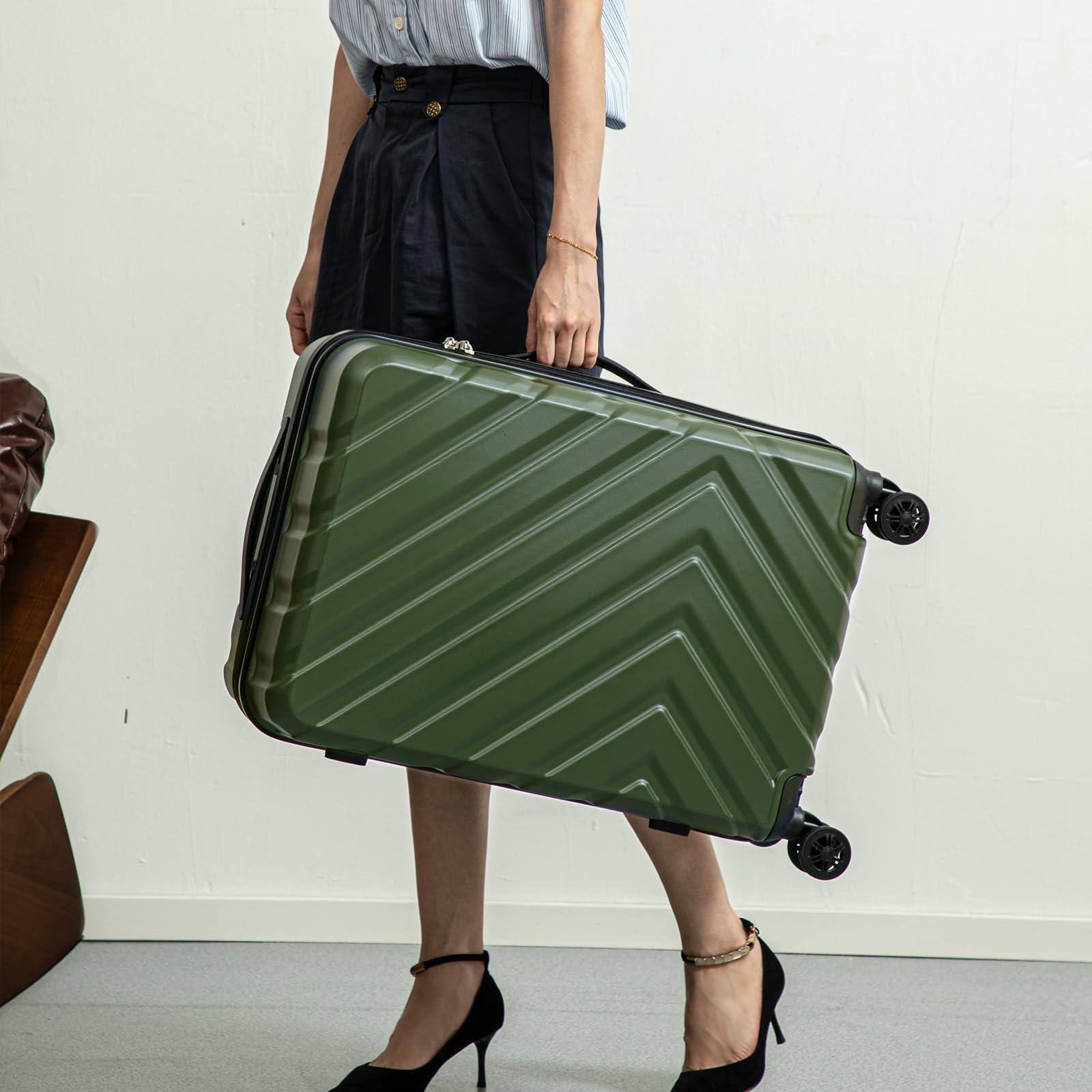 Alt View 9. Dapper Styles - Luggage Sets 3 Piece Suitcases include - Violet-3piece.