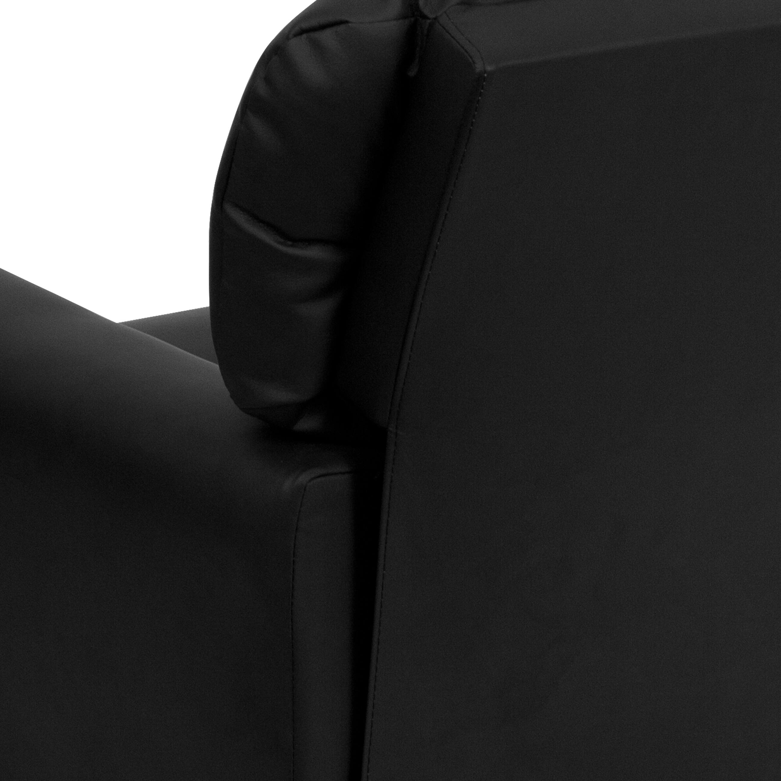 Alt View 9. Emma + Oliver - Contemporary Kids Recliner with Cup Holder - Black LeatherSoft.